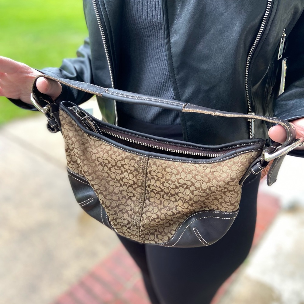 Authentic coach mini purse